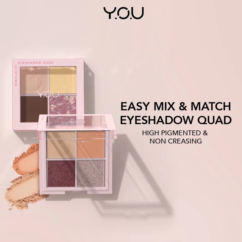 Y.O.U SIMPLICITY EYESHADOW QUAD 01 FLAIR 5.2G